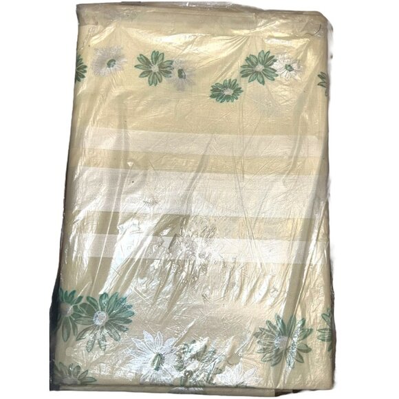Deadstock Vtg 70s/80s Wipe-It-Kleen Fine Woven Vinyl Rectangle Tablecloth 52x70 - Picture 3 of 3